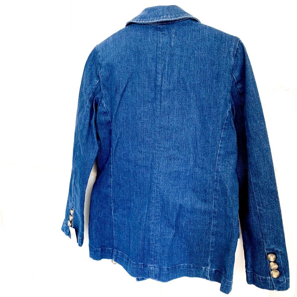 NWT anthropologie pilcro layne denim blazer S - Picture 6 of 7